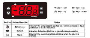 Inkubator pengatur temperatur Regulator LCD ETC-961/ETC-974, termostat <span class=keywords><strong>Digital</strong></span> untuk suku cadang pendinginan kondensor ruangan dingin - Product Image 3