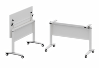 Table de formation pliante en métal au design moderne, simple et mobile, personnalisable, pour bureau, école ou ordinateur