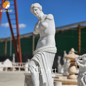 MILY intagliato a mano su misura scultura in pietra romana scultura famosa statua <span class=keywords><strong>di</strong></span> marmo bianco a grandezza naturale <span class=keywords><strong>di</strong></span> <span class=keywords><strong>venere</strong></span> De Milo - Product Image 2