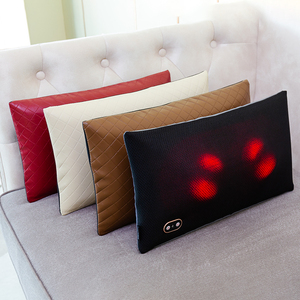 Almohada de Masaje Corporal Inalámbrica Recargable de Cuero PU <span class=keywords><strong>y</strong></span> Tela, con Vibración para <span class=keywords><strong>Cuello</strong></span> <span class=keywords><strong>y</strong></span> Hombros - Product Image 4