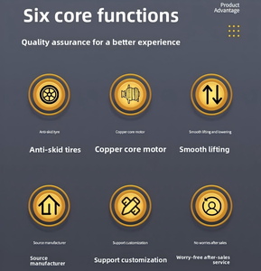 Pemuat listrik muatan 400kg kompak untuk ruang sempit & penggunaan dalam ruangan suara rendah nol emisi Motor 13,4 KW - Product Image 5
