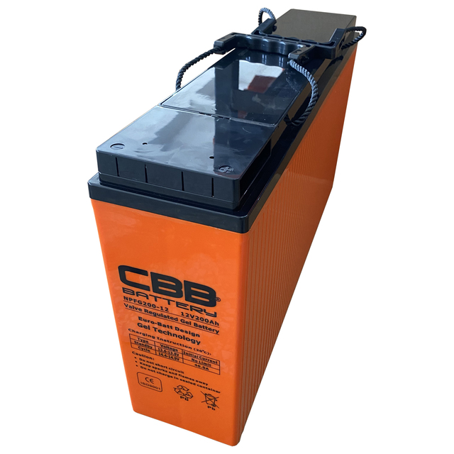 12V 200ah Heavy Duty Front Terminal Gel Battery for Solar System 59.8kgs Npfg200-12b