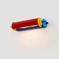 Applique murale LED postmoderne Memphis avec abat-jour en métal, cadre en fer, 3 CCT, variateur 3 niveaux, câblage fixe, pour chambre à coucher, bureau, chambre d'enfant
