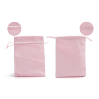Vente en gros de pochettes à bijoux en velours personnalisées Hanhong RBD4 avec fermeture à cordon, emballage cadeau personnalisé