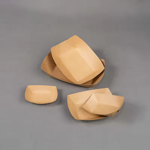 Bandeja de Papel Biodegradable Desechable Ecológica, Recubrimiento para Bandejas de Comida Rápida, para Fiestas - Product Image 5