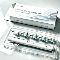 Nouvelle boîte en papier personnalisée 2026 avec finition holographique et insert en plastique moulé pour l'emballage de kits d'appareils de beauté