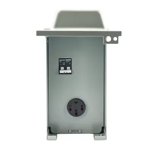 Kesici ile 50 Amp RV güç çıkışı kutu, tip 3R RV için kilitlenebilir elektrik güç kutusu