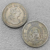 Pièce de monnaie de 1 dollar britannique de 1804, style antique, pièces commémoratives, cadeaux, décoration de la maison