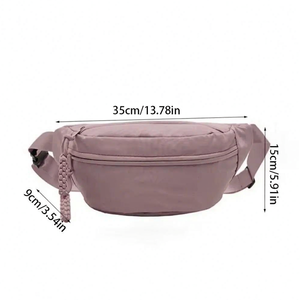 Bolsa de Pecho Tipo Media Luna con Logotipo Personalizado al por Mayor de Fábrica, Bolsa de Cintura de Gran Capacidad de Tela Oxford Nueva, Impermeable, con Correa Cruzada - Product Image 1