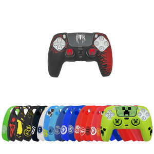 Football club design soie impression Silicone peau Protection poignée housse pour playstation <span class=keywords><strong>5</strong></span> PS5 dualshock contrôleur accessoires - Product Image 1