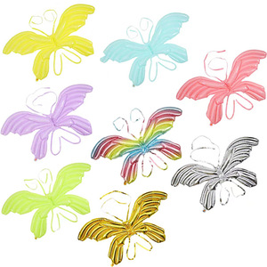 Grandes ailes de papillon en feuille d'or et d'argent, ballon suspendu, ailes d'ange pour la fête des mères, fête de papillon féerique, mariage - Product Image 2