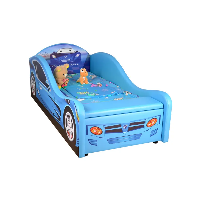 Araba yarışı şekil çocuk yatağı sevimli karikatür su geçirmez yumuşak bebek yatağı serin çocuklar yatak