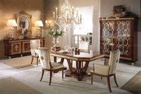 Meubles de salle à manger classiques Buffet Table à manger et miroir Meuble de rangement en bois de luxe