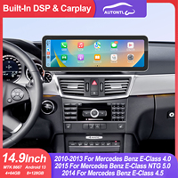 Nouvel autoradio Android avec écran tactile de 14,9 pouces, lecteur DVD, Carplay, unité principale multimédia de voiture, navigation pour Mercedes Benz Classe E 2010 - 2013