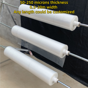 Film plastique transparent LDPE anti-<span class=keywords><strong>goutte</strong></span> de 150 microns pour serre, protection UV, moulage par soufflage, service de découpe, 2,5 m x 100 m - Product Image 4