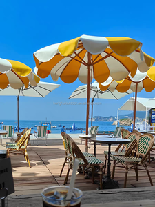 <span class=keywords><strong>Parasol</strong></span> de jardin extérieur <span class=keywords><strong>grand</strong></span> format en aluminium, à franges, jaune rayé, de luxe, style pagode, pour plage et terrasse, <span class=keywords><strong>prix</strong></span> usine - Product Image 2