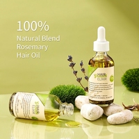 Huile Essentielle de Massage pour le Cuir Chevelu à la Rosemarine Biologique, Formule 100% Naturelle, Nourrissante, pour Tous Types de Cheveux, Marque Privée