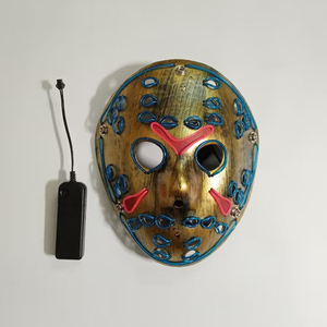 Film a tema Freddie Vs <span class=keywords><strong>Jason</strong></span> Glowing maschera a LED Light up maschera da Hockey per Halloween oggetti Cosplay maschera Neon Festival - Product Image 6