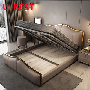 U-Best Mobilier pour chambre à coucher de luxe Nouveau design Cadre de lit jumeau de style américain Sommier en bois Yatak Letto Cama Lit Bedden - Product Image 4
