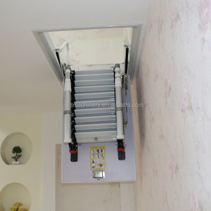2026 Convenient Attic Retractable Aluminum Alloy Wall Ladder Telescopic Pull Loft Stairs <strong>Can</strong> Be Used Outside - Product Image 4