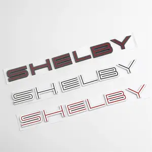 Plastic Shelby Letters Car Trunk Custom 3D Badge Emblem Sticker Name Plate Decal