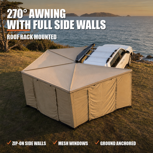 Auvent <span class=keywords><strong>de</strong></span> <span class=keywords><strong>toit</strong></span> latéral autoportant SOAR 270 degrés pour voiture, tente 4x4 4WD pour pick-up, camping tout-terrain, <span class=keywords><strong>toile</strong></span> robuste imperméable - Product Image 1