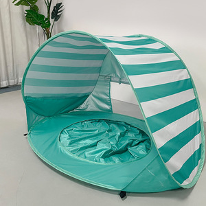 <span class=keywords><strong>Tente</strong></span> de plage pop-up pour bébé, protection <span class=keywords><strong>UV</strong></span> UPF 50+, abri solaire imperméable avec piscine, <span class=keywords><strong>tente</strong></span> de jeu portable et pliable pour tout-petits en extérieur - Product Image 3