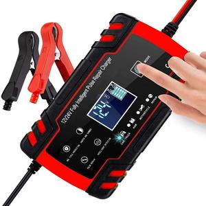 Chargeur de batterie au plomb 12V 24V <span class=keywords><strong>Moto</strong></span> Camion Tondeuse à gazon Bateau Marine 12V 24V 8A Chargeur de batterie de voiture automatique Maintien - Product Image 1