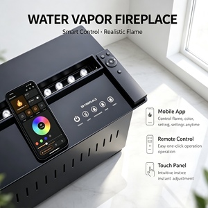 Inserto per Caminetto a Vapore di Lusso con Fiamma 3D Realistica, Suono di Fuoco Crepitante e Illuminazione LED RGBW per Pareti Multimediali - Product Image 6