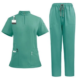 Tenue médicale à col montant et fermeture éclair, uniforme d'hôpital, ensemble de blouses pour médecins et infirmières, vêtements de travail cliniques, uniforme médical - Product Image 4