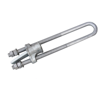 Pince à cale de fixation en aluminium, lot de 2 pièces, pince UT ajustable, pour fixer au dessus de ligne électrique, accessoires