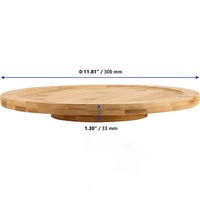 Assiette rotative à 360 degrés en bambou et en bois, assiette spéciale pour le thé de l'après-midi, exquise.