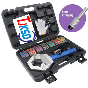 Xách tay AC Hose crimper Kit thủy lực crimping công cụ tay máy AC Hướng dẫn sử dụng ống crimper originalauto AC Hose thủy lực crimper - Product Image 1