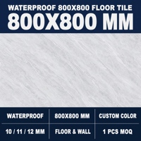 Carrelage en porcelaine gris imperméable 800x800 pour salle de bain, douche, terrasse de piscine, hôtel, villa, appartement, projets commerciaux