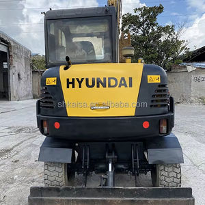 Gebruikte <span class=keywords><strong>Hyundai</strong></span> 60W-7 <span class=keywords><strong>Mini</strong></span> Graafmachine Op Wielen 0.5M Bakcapaciteit Flexibele Technische Constructie (Motorversnellingsbak Pomplager) - Product Image 4