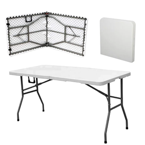 <span class=keywords><strong>Table</strong></span> à manger extérieure réglable en hauteur <span class=keywords><strong>Table</strong></span> pliante portable pour camping pique-nique - Product Image 2