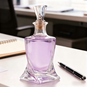 Carafe en or transparent de 750ml avec bouchon couronne Bouteille en verre de liqueur professionnelle OEM/ODM pour vodka whisky whisky <span class=keywords><strong>tequila</strong></span> brandy - Product Image 1