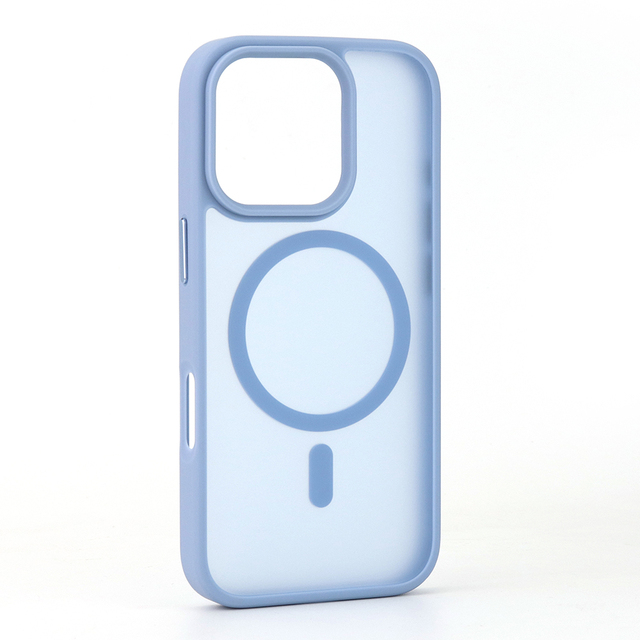 Soft Matte TPU+PC Back Magnetic Wireless Charging Shockproof Phone Case for 16/15/14 Pro Max