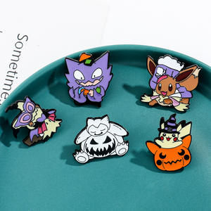 创意Gengar Kabimon搞笑神奇宝贝金属徽章宠物定制数字黄铜奖章运动主题工艺礼品 - Product Image 3