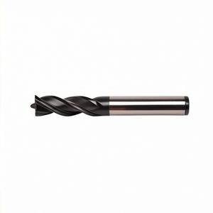 Fresa de extremo HSS-Co con recubrimiento de TiAlN, helicoidal de 30 grados, 4 filos, vástago Weldon para acabado - Product Image 2
