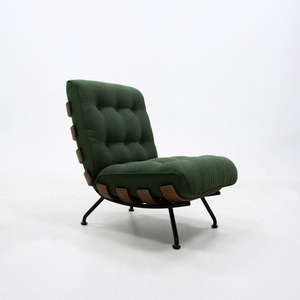 Sillón Minimalista para Negociaciones, Ocio, Hogar, Bar, Sala de Estar, Oficina en Casa, Hotel, Tapizado en Tela, Patas de Metal, Sofá Individual - Product Image 5