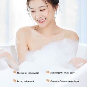 Gel <span class=keywords><strong>Douche</strong></span> Exfoliant Corps aux Fruits Naturels, Gomme Corps Revigorant, Nourrissant et Blanchissant, Crème de Soin à la Nicotinamide, Prêt à Expédier - Product Image 3