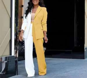 Conjuntos informales de 2 piezas <span class=keywords><strong>para</strong></span> mujer de alta calidad, Tops cortos de otoño, minivestidos de talla grande, venta al por mayor, Ropa, trajes de negocios <span class=keywords><strong>para</strong></span> mujeres jóvenes - Product Image 2