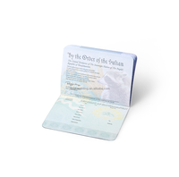 Nouveau cahier portable de passeport en cuir PU Service d'impression de livre de passeport personnalisé