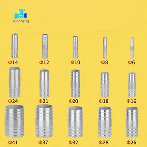Raccords coudés en acier inoxydable et laiton 12*10mm 14*12mm, embout pagode SS304, raccords à soufflet pour drainage de jardin - Product Image 1