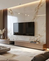 Panneaux muraux en PVC effet marbre UV Freyr Forest, effet marbré, imperméables pour la salle de bain, décoration intérieure de la maison