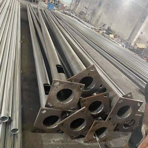 Gaocheng özelleştirilmiş lamba direği 4m 5m 6m 7m çelik elektrik direği galvanizli sokak ışık direği - Product Image 6
