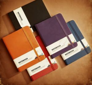 Carnet de notes/agenda A5 A6 à grille pointillée et lignée 2026 avec élastique et couverture rigide - Product Image 4