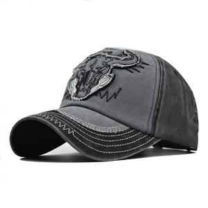 <span class=keywords><strong>Gorra</strong></span> de Béisbol Retro de Vaquero con Bordado de Cabeza de Toro, Estilo Urbano, Lavada, de Alta Calidad, Nueva de <span class=keywords><strong>2021</strong></span> - Product Image 3