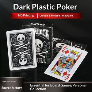 <span class=keywords><strong>Carte</strong></span> da Gioco in PVC ROYALPOK con Disegni <span class=keywords><strong>di</strong></span> Teschi e Castelli, Stampa ad Alta Definizione, Disponibili per Spedizione Internazionale - Product Image 1